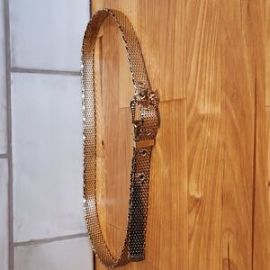Vintage Whiting and Davis Gold mesh metal belt